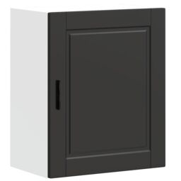 Berkfield Home Kitchen Wall Cabinets 2 pcs¬†Porto Black Engineered Wood in Brown - thumbnail 5