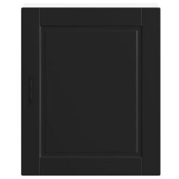 Berkfield Home Kitchen Wall Cabinets 2 pcs¬†Porto Black Engineered Wood in Brown - thumbnail 6