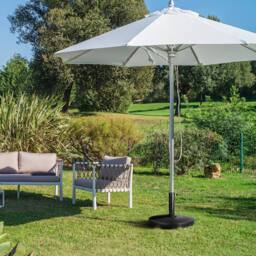 Keplin Parasol Base Stand 20kg, Umbrella Holder for Garden - Fits 45mm Pole in Black - thumbnail 8