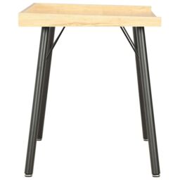 Berkfield Home Desk Oak 90x50x79 cm in Black - Size: 90 x 50 x 79 cm - thumbnail 3