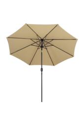 Living and Home 3M Large Rotating Patio Parasol with Cross Base in Brown - thumbnail 4