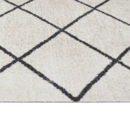 Berkfield Home Kitchen Rug Washable Square 60x180 cm Velvet in Grey - thumbnail 4