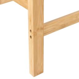Wyld and Coco Bamboo Bathroom Bench - Light Brown W70 x D33 x H46cm - thumbnail 6