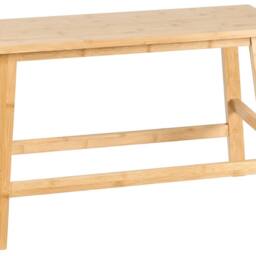 Wyld and Coco Bamboo Bathroom Bench - Light Brown W70 x D33 x H46cm - thumbnail 2