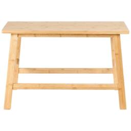 Wyld and Coco Bamboo Bathroom Bench - Light Brown W70 x D33 x H46cm - thumbnail 3