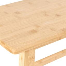 Wyld and Coco Bamboo Bathroom Bench - Light Brown W70 x D33 x H46cm - thumbnail 5