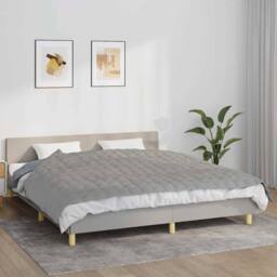 Berkfield Home Weighted Blanket Grey 155x220 cm 7 kg Fabric - thumbnail 2