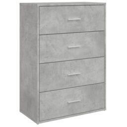 Berkfield Home Sideboard Concrete Grey 60x31x84 cm Engineered Wood - Size: 60 x 31 x 84 cm - thumbnail 2