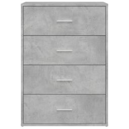 Berkfield Home Sideboard Concrete Grey 60x31x84 cm Engineered Wood - Size: 60 x 31 x 84 cm - thumbnail 5