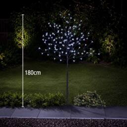 SPOT ON DEALZ 1.8m Cherry Blossom Tree 352 White LED Indoor Outdoor Christmas Decor - thumbnail 2