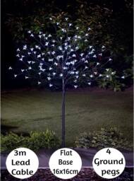 SPOT ON DEALZ 1.8m Cherry Blossom Tree 352 White LED Indoor Outdoor Christmas Decor - thumbnail 6