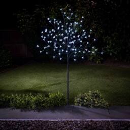 SPOT ON DEALZ 1.8m Cherry Blossom Tree 352 White LED Indoor Outdoor Christmas Decor - thumbnail 1