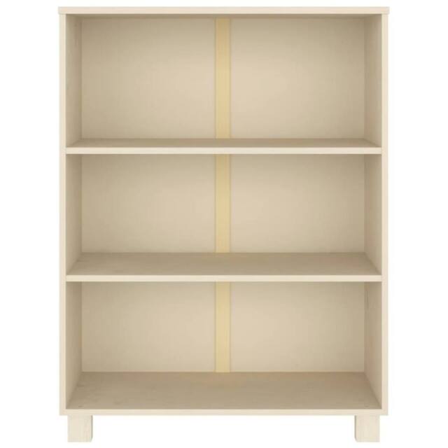 Berkfield Home Decorative Book Cabinet HAMAR Honey Brown 85x35x112 cm Solid Wood Pine - Size: 85 x 35 x 112 cm - image 1