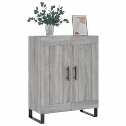 Berkfield Home Sideboard Grey Sonoma 69.5x34x90 cm Engineered Wood - thumbnail 1