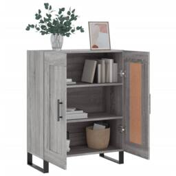 Berkfield Home Sideboard Grey Sonoma 69.5x34x90 cm Engineered Wood - thumbnail 4