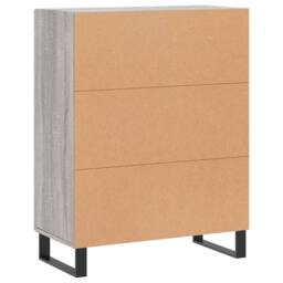 Berkfield Home Sideboard Grey Sonoma 69.5x34x90 cm Engineered Wood - thumbnail 8