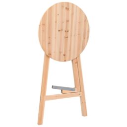Berkfield Home Foldable Bar Table 78 cm Fir Wood in Brown - thumbnail 4