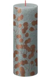 KDMD Bolsius Rustic Green Eucalyptus Silhouette Candle 190mm x 68mm