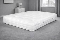 Nexus Mattresses Ltd Silk 1000 Memory Foam Pocket Spring Mattress in White - Size: Double