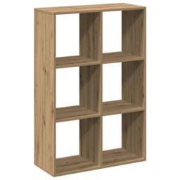 Berkfield Home Room Divider Bookcase Artisan Oak 69.5x29x103.5 cm Engineered Wood in Brown - thumbnail 8