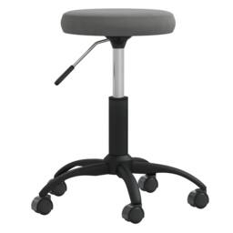 Berkfield Home Office Swivel Chair Dark Grey Velvet - thumbnail 3