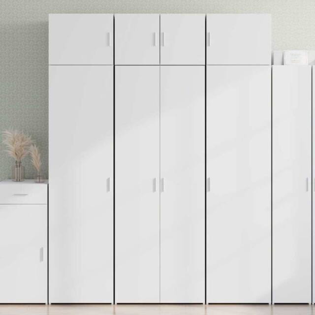 Berkfield Home Highboard White 70x42.5x185 cm Engineered Wood - image 1