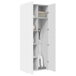Berkfield Home Highboard White 70x42.5x185 cm Engineered Wood - thumbnail 3