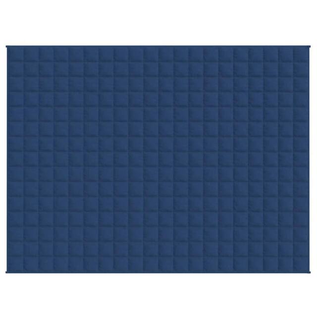 Berkfield Home Weighted Blanket Blue 150x200 cm 7 kg Fabric - image 1