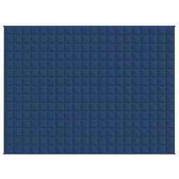 Berkfield Home Weighted Blanket Blue 150x200 cm 7 kg Fabric - thumbnail 1