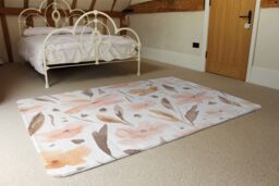 Benjamin Tate Design Pink Watercolour Rug in Natural - Size: Large - thumbnail 3