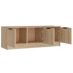 Berkfield Home TV Cabinet Sonoma Oak 102x35x36.5 cm Engineered Wood in Brown - thumbnail 6