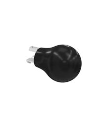 New Edge Blinds 28mm Styleline Gliding Curtain Pole Set with Ball End - Black - Size: 230 cm - thumbnail 5
