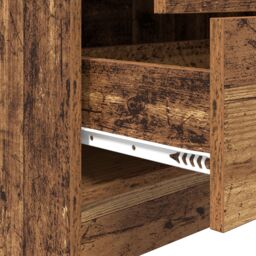 Berkfield Home Brown Shelving Unit Old wood Particle board Medium - thumbnail 8
