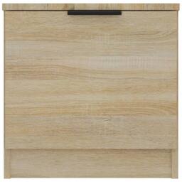 Berkfield Home Bedside Cabinets 2 pcs Sonoma Oak 40x39x40 cm in Tan - Size: 40 x 39 x 40 cm - thumbnail 4