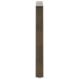 Berkfield Home Dining Table Legs V-Shape 3 pcs Natural Steel 90x(72-73.3) cm Steel in Brown - thumbnail 6