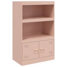Berkfield Home Sideboard Pink 67x39x107 cm Steel - Size: 67 x 39 x 107 cm