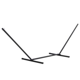 OUTSUNNY 3.6m Long Metal Hammock Stand Frame Replacement Garden Outdoor Patio in Black - thumbnail 2