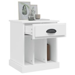 Berkfield Home Bedside Cabinet White 43x36x50 cm - Size: 43 x 36 x 50 cm - thumbnail 5