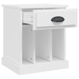 Berkfield Home Bedside Cabinet White 43x36x50 cm - Size: 43 x 36 x 50 cm - thumbnail 6
