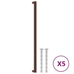 Berkfield Home Cabinet Handles 5 pcs Bronze 480 mm Stainless Steel in Brown - thumbnail 2