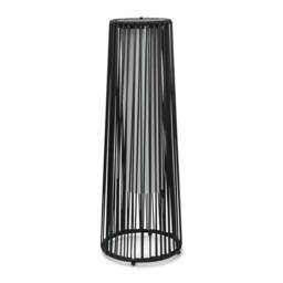 ValueLights Black Rattan Large Solar Garden Outdoor Floor Lamp - thumbnail 5