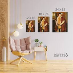 "Artery8 Scrots Edward VI Tudor England King Canvas Wall Art Print - Size: W18"" x H24""" - thumbnail 4