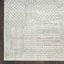 The Rug Shop UK Silver Modern Abstract Polyester Easy To Clean Latex Back Area Rug - Size: 240 cm x 300 cm - thumbnail 6