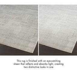 The Rug Shop UK Silver Modern Abstract Polyester Easy To Clean Latex Back Area Rug - Size: 240 cm x 300 cm - thumbnail 9