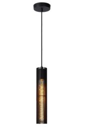 Lucide 'LIONEL' Dimmable Adjustable Height Stylish Indoor Pendant Light 1xE27 in Black - thumbnail 1