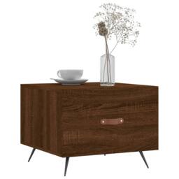 Berkfield Home Coffee Tables 2 pcs Brown Oak 50x50x40 cm Engineered Wood - Size: 50 x 50 x 40 cm - thumbnail 3