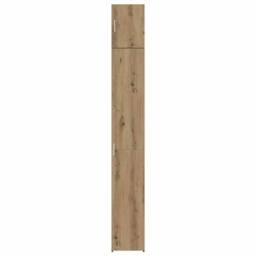 Berkfield Home Slim Storage Cabinet Artisan Oak 30x42.5x225 cm Engineered Wood in Brown - thumbnail 7