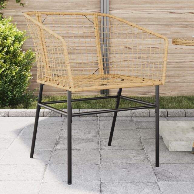 Berkfield Home Garden Chairs 2 pcs Brown Poly Rattan - image 1