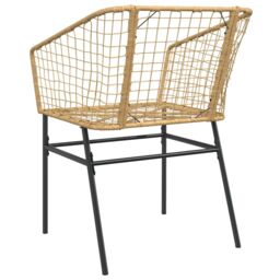 Berkfield Home Garden Chairs 2 pcs Brown Poly Rattan - thumbnail 7