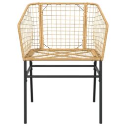 Berkfield Home Garden Chairs 2 pcs Brown Poly Rattan - thumbnail 5